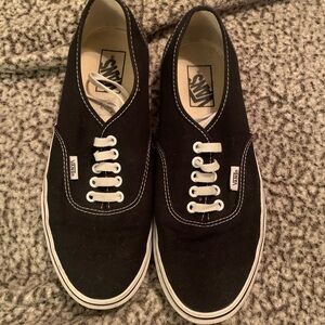 Vans black canvas shoes